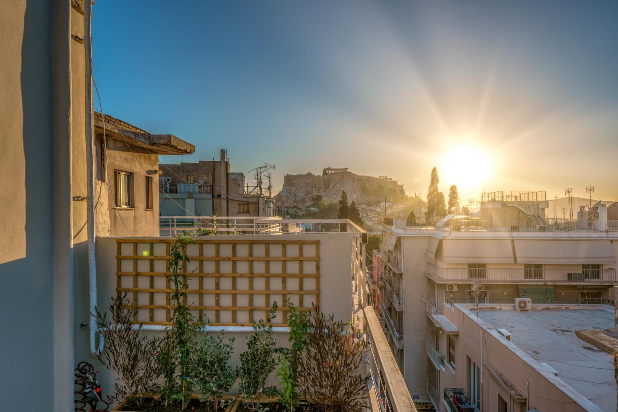 3Sights Rooftop Suite - Parthenon Viewpoint Athen Eksteriør bilde